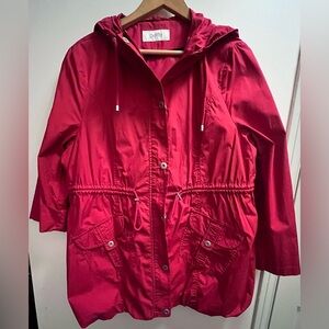 UK Petite Spring Coat • Red • Size